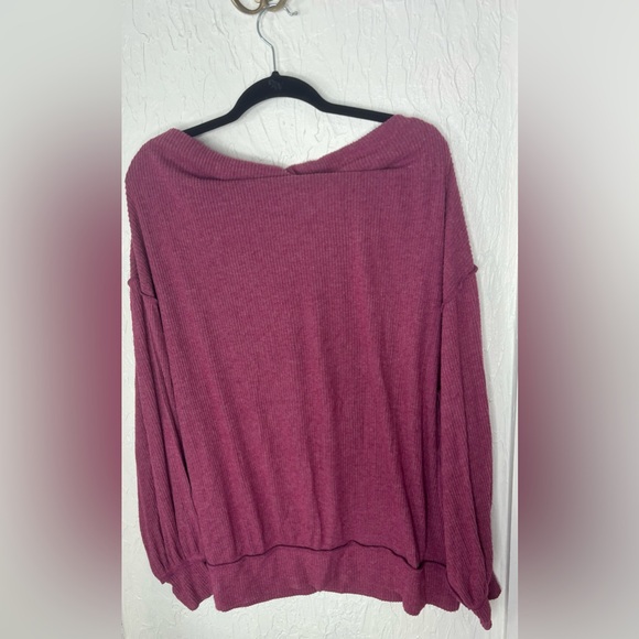 Free People We The Free Main Squeeze Hacci Wine size medium - Picture 4 of 4